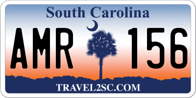 SC license plate AMR156