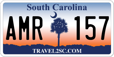 SC license plate AMR157