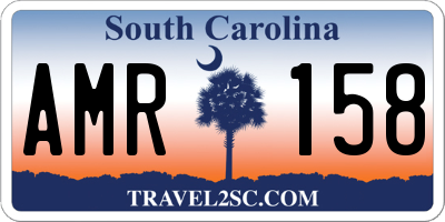 SC license plate AMR158