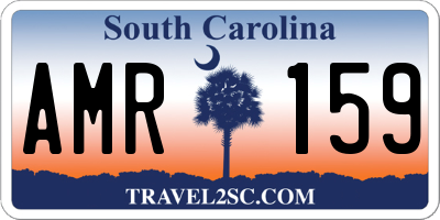 SC license plate AMR159