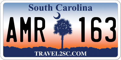 SC license plate AMR163