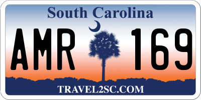 SC license plate AMR169