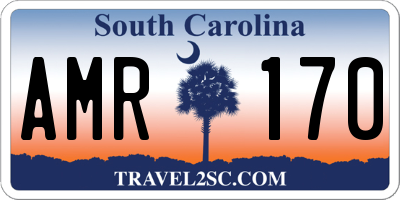 SC license plate AMR170