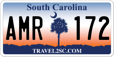 SC license plate AMR172