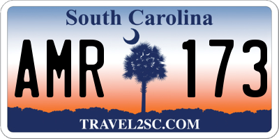 SC license plate AMR173