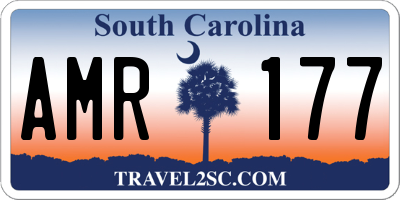 SC license plate AMR177