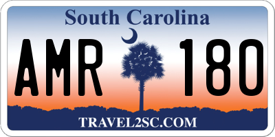 SC license plate AMR180