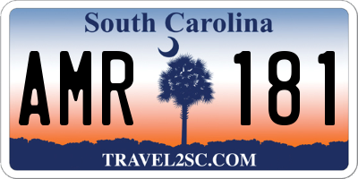 SC license plate AMR181
