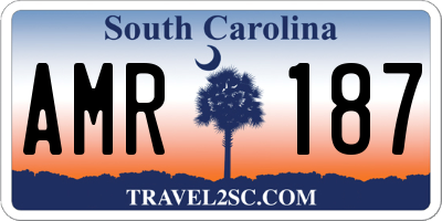SC license plate AMR187