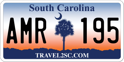 SC license plate AMR195