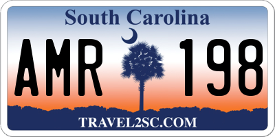 SC license plate AMR198