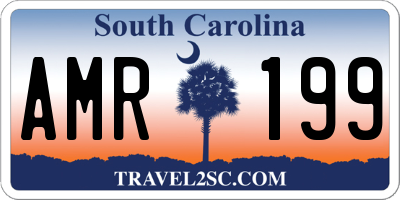 SC license plate AMR199
