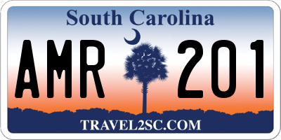 SC license plate AMR201