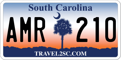 SC license plate AMR210