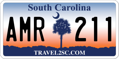 SC license plate AMR211
