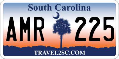 SC license plate AMR225