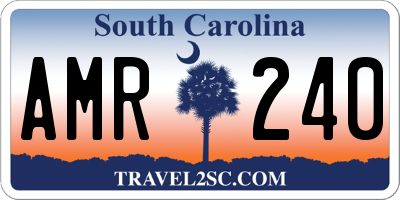 SC license plate AMR240