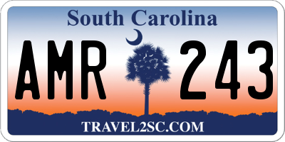 SC license plate AMR243