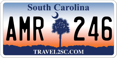 SC license plate AMR246