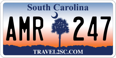 SC license plate AMR247