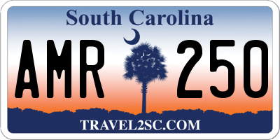 SC license plate AMR250