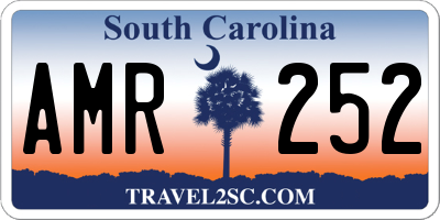 SC license plate AMR252