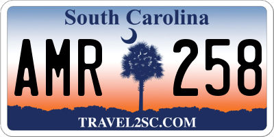 SC license plate AMR258