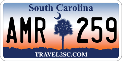 SC license plate AMR259