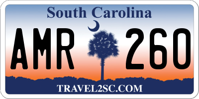 SC license plate AMR260