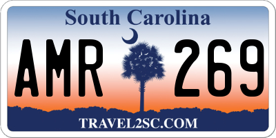SC license plate AMR269