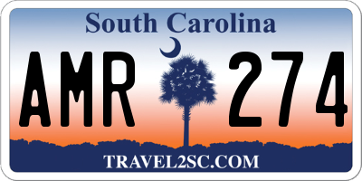 SC license plate AMR274