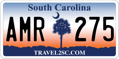 SC license plate AMR275