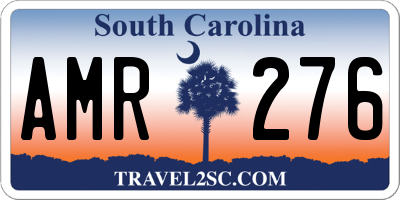 SC license plate AMR276