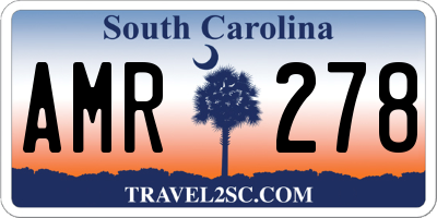 SC license plate AMR278