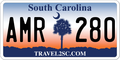 SC license plate AMR280