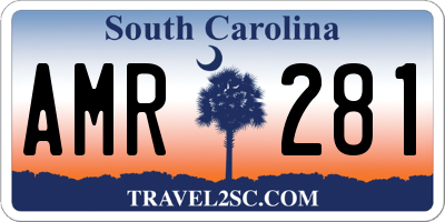 SC license plate AMR281