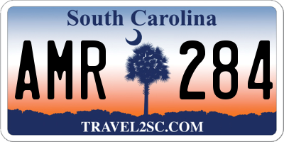 SC license plate AMR284