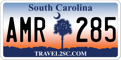 SC license plate AMR285