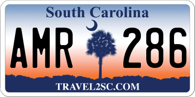 SC license plate AMR286