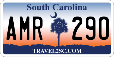 SC license plate AMR290