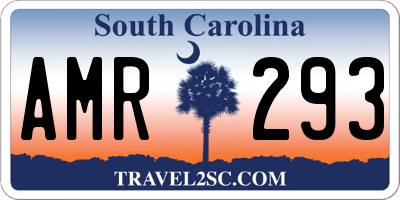 SC license plate AMR293