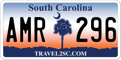 SC license plate AMR296