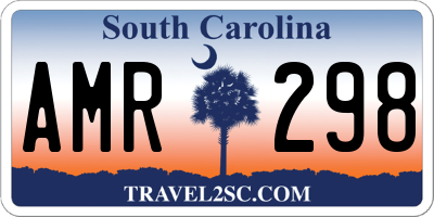 SC license plate AMR298