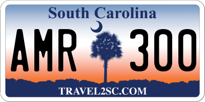 SC license plate AMR300
