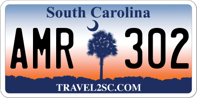 SC license plate AMR302