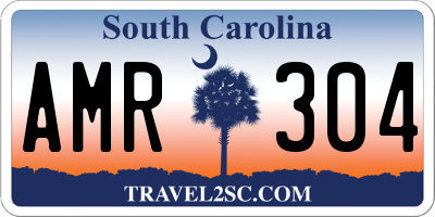 SC license plate AMR304