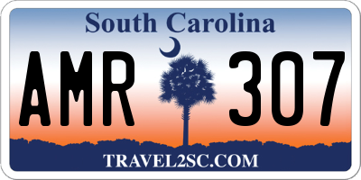 SC license plate AMR307