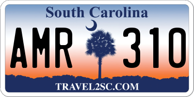 SC license plate AMR310