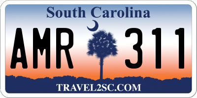SC license plate AMR311