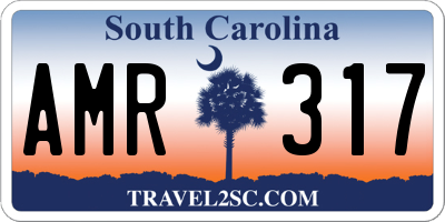 SC license plate AMR317